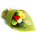 Standing Soap Flower Bouquet - Green Yellow AW Dropship UK