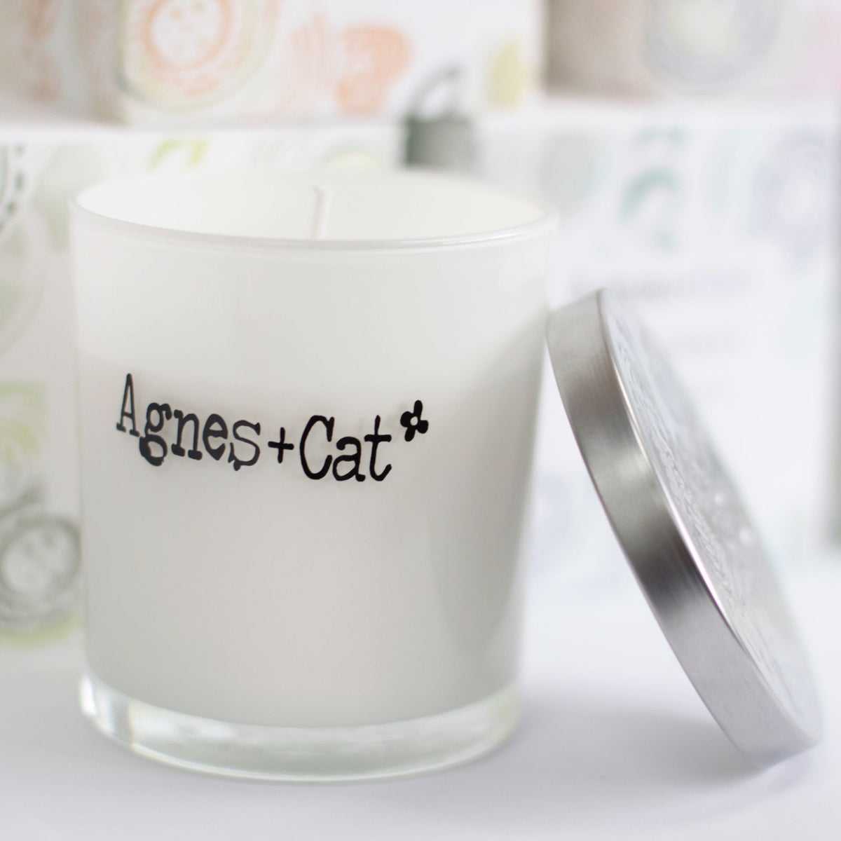  Pamperandpost Agnes + Cat Votive Candle - White Fig Agnes + Cat Soy Wax Votive Candles 200g