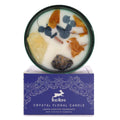  Pamperandpost The Sun Crystal Magic Candle - Citrine & Sodalite Lemon Horizon with Tarot Card Hop Hare Crystal Magic Flower Candles