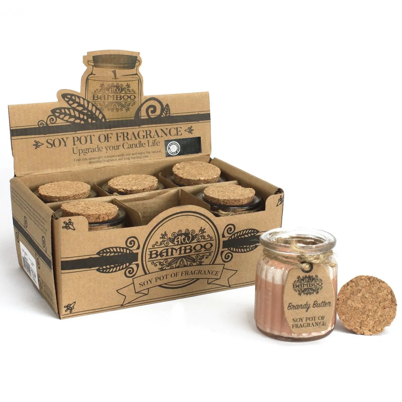  Pamperandpost Brandy Butter Soy Pot of Fragrance Candles Soy Pot of Fragrance Candle