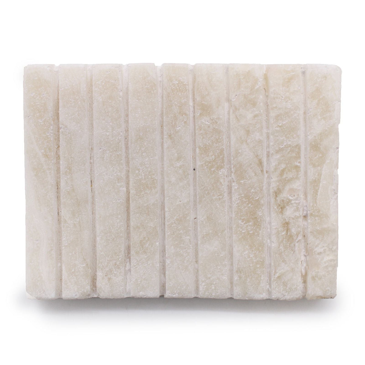  Pamperandpost White Onxy Ridged Soap Dish Stone Soap Dishes