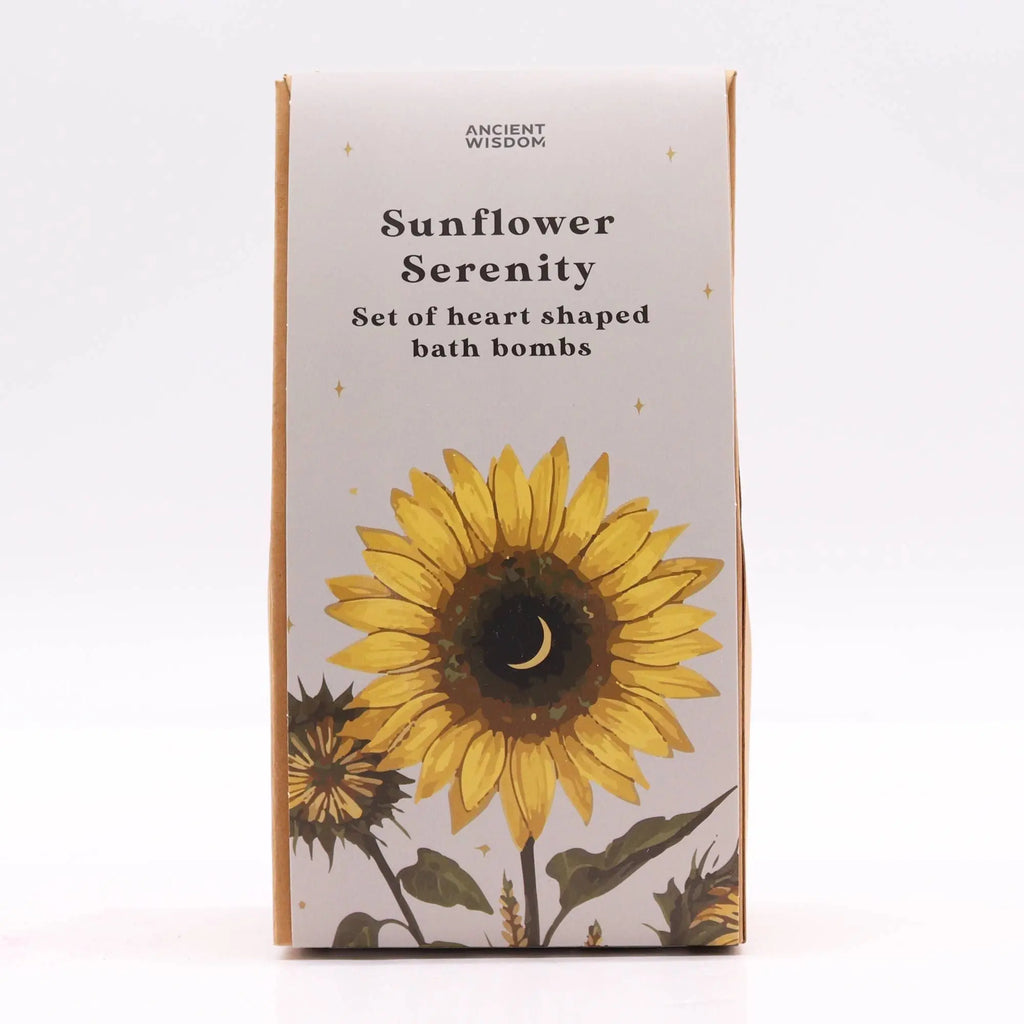 Pamperandpost Sunflower Serenity Bath Heart Gift Set