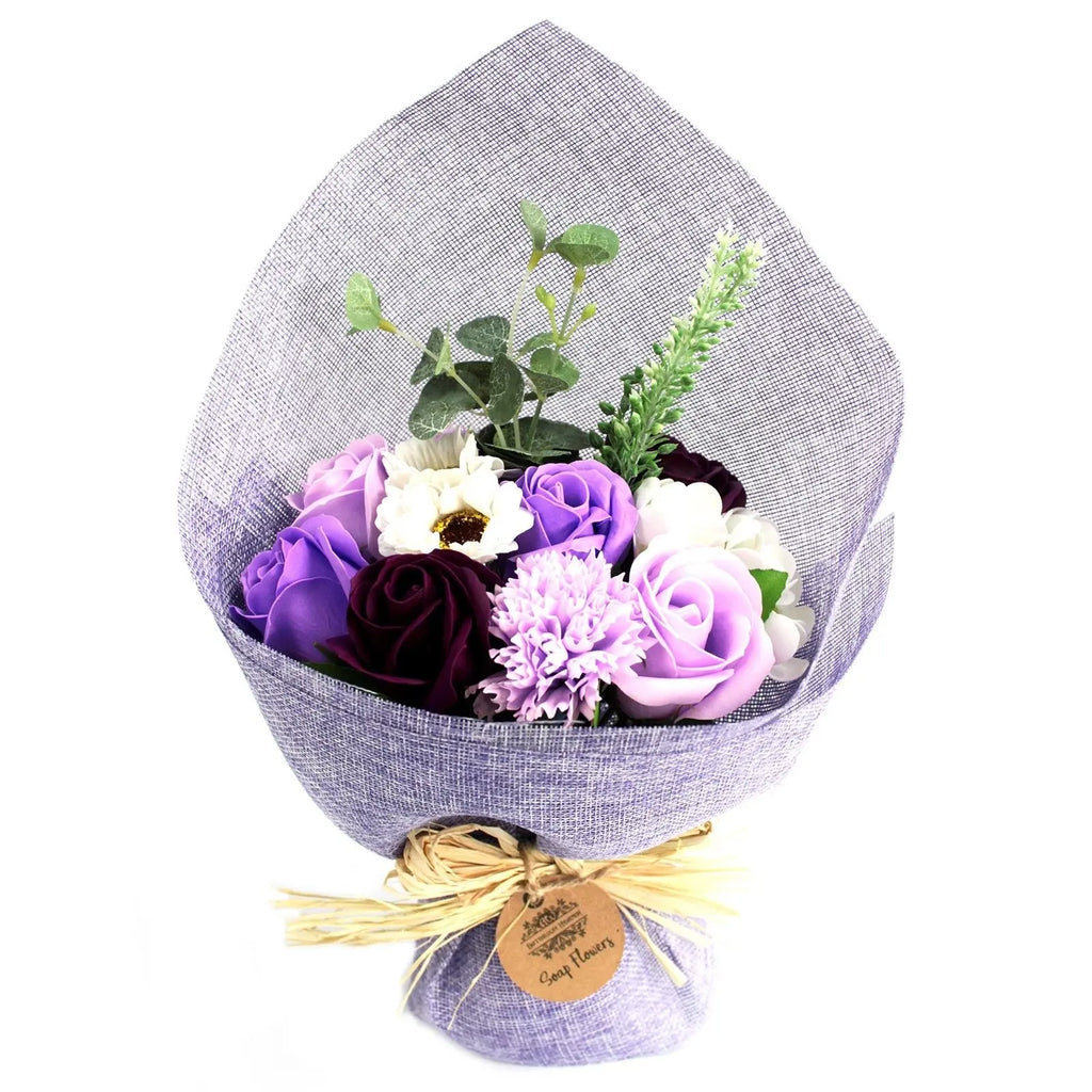 Standing Soap Flower Bouquet - Purple AW Dropship UK