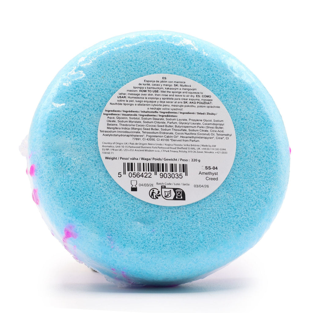  Pamperandpost Butter Bubble Soap - Amethyst Creed Butter Bubble Soap Sponges