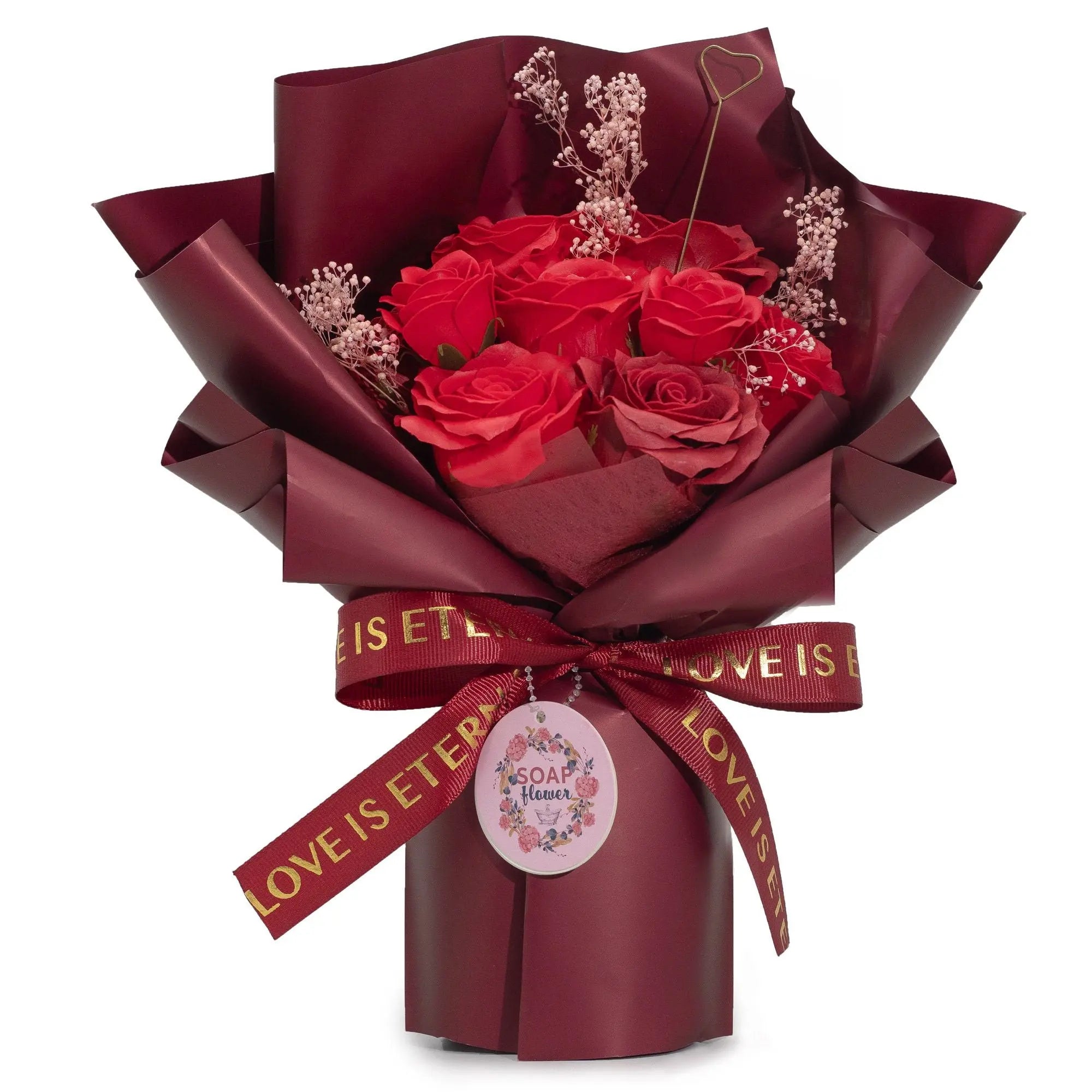 Pamperandpost Large Red Roses Bouquet - Love is Eternal -  Gift Card