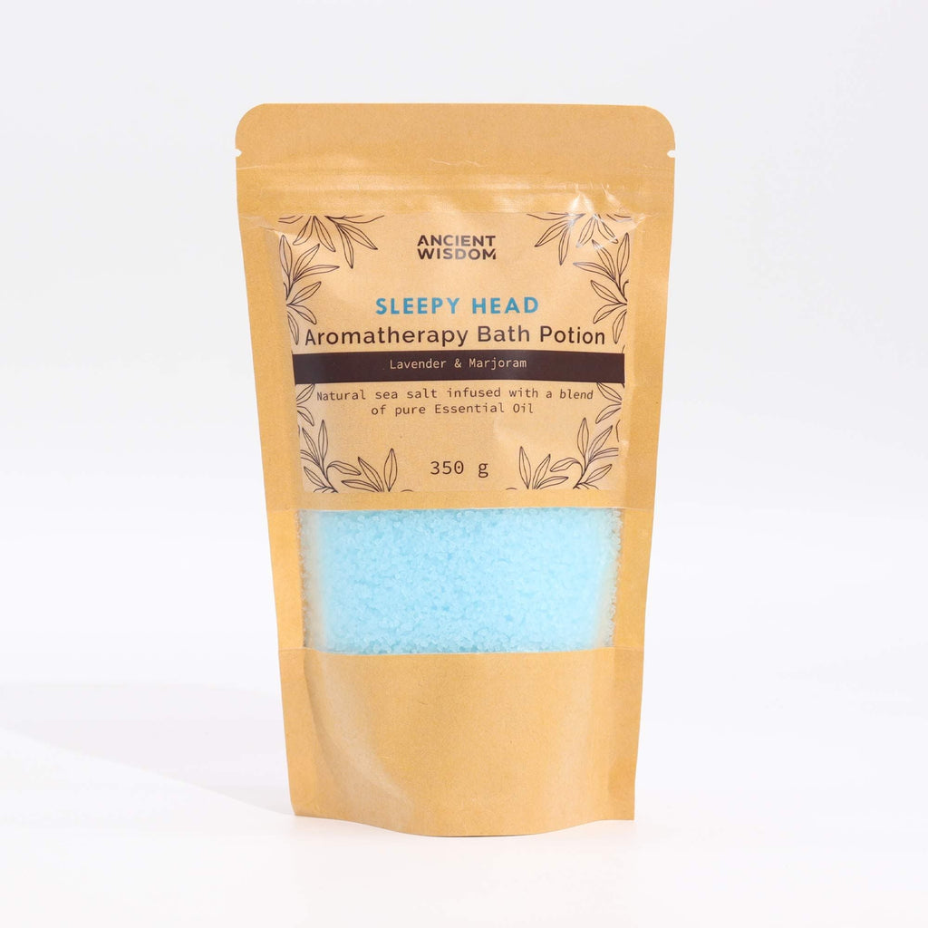  Pamperandpost Aromatherapy Bath Potion in Kraft Bag 350g - Sleepy Head Aromatherapy Bath Potion 350g