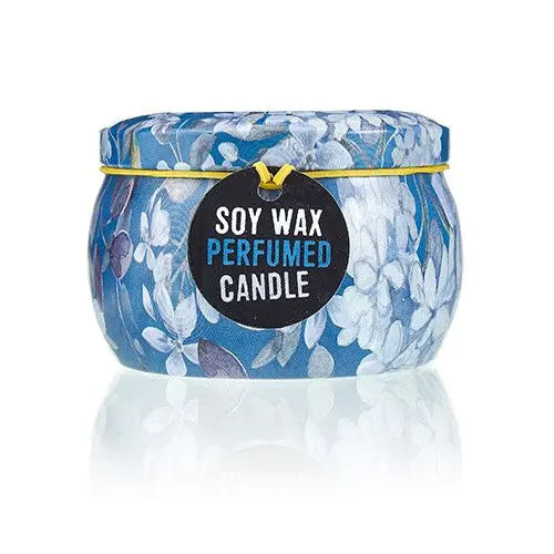  Pamperandpost Art Tin Candle - Assorted Design - Romantic Garden - Tea & Rose Art Tin Candles