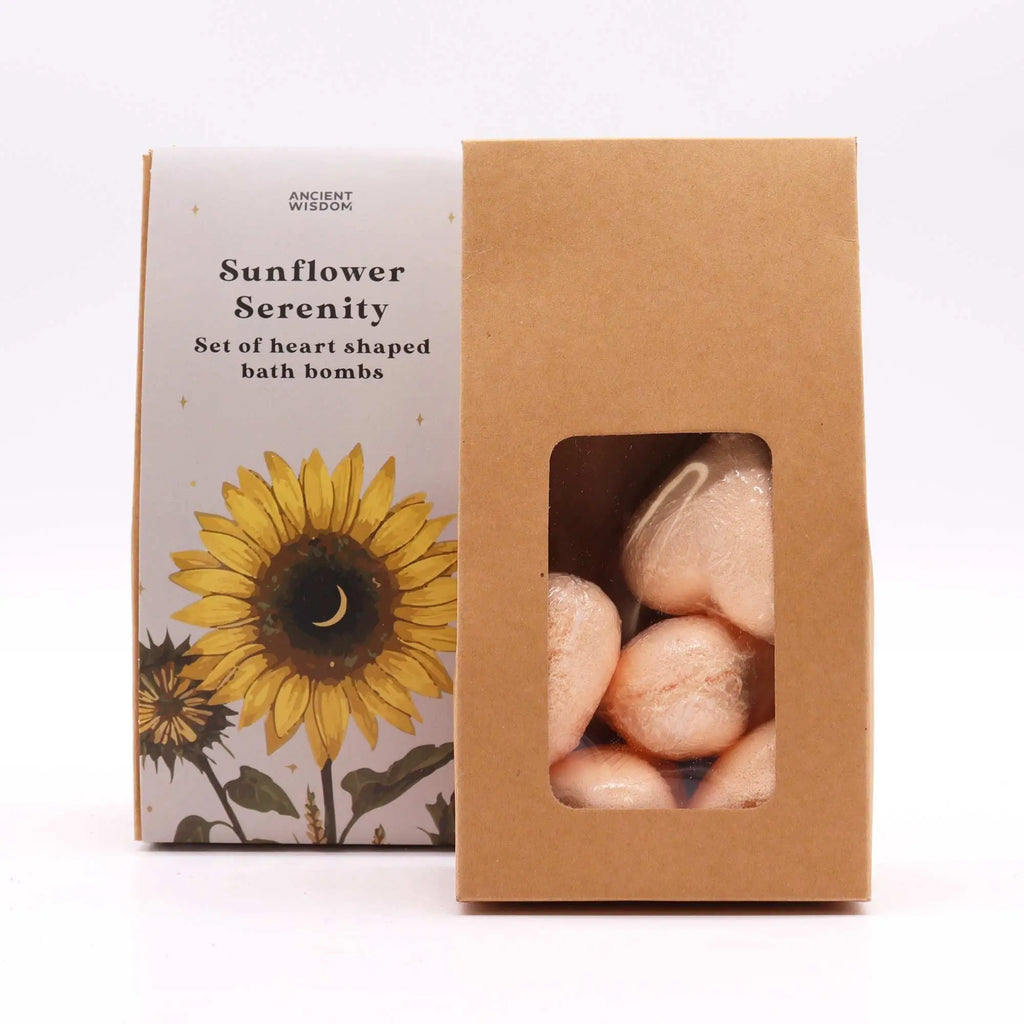 Pamperandpost Sunflower Serenity Bath Heart Gift Set
