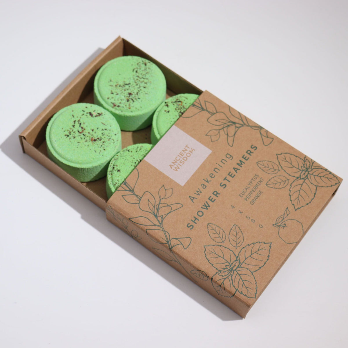  Pamperandpost Zen Shower Steamers - Therapy Wellness Gift Set - Awakening Zen Shower Steamers Wellness Gift Set