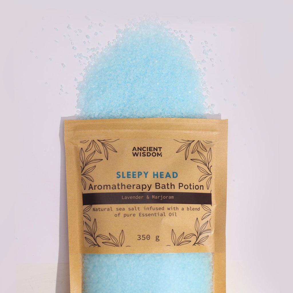  Pamperandpost Aromatherapy Bath Potion in Kraft Bag 350g - Sleepy Head Aromatherapy Bath Potion 350g