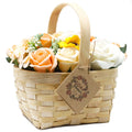 Pamperandpost Large Orange Bouquet in Wicker Basket