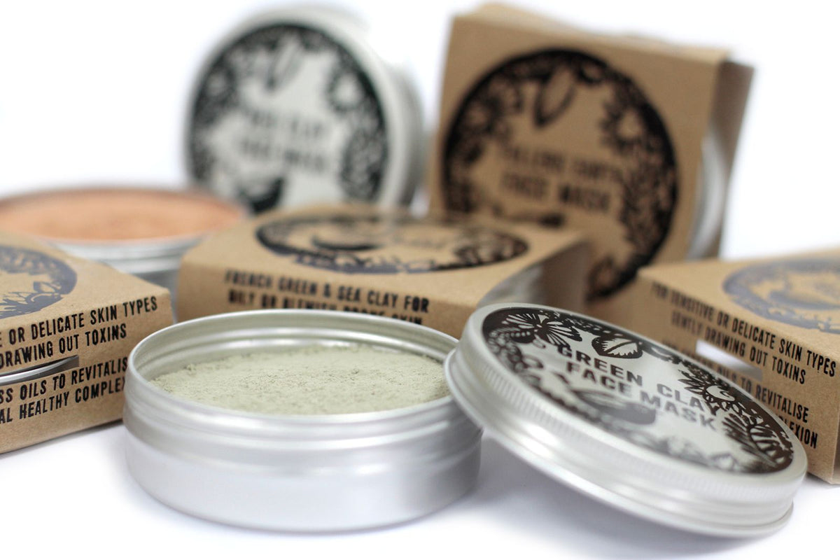  Pamperandpost Agnes + Cat Green Clay Face Mask Agnes + Cat Clay Face Masks
