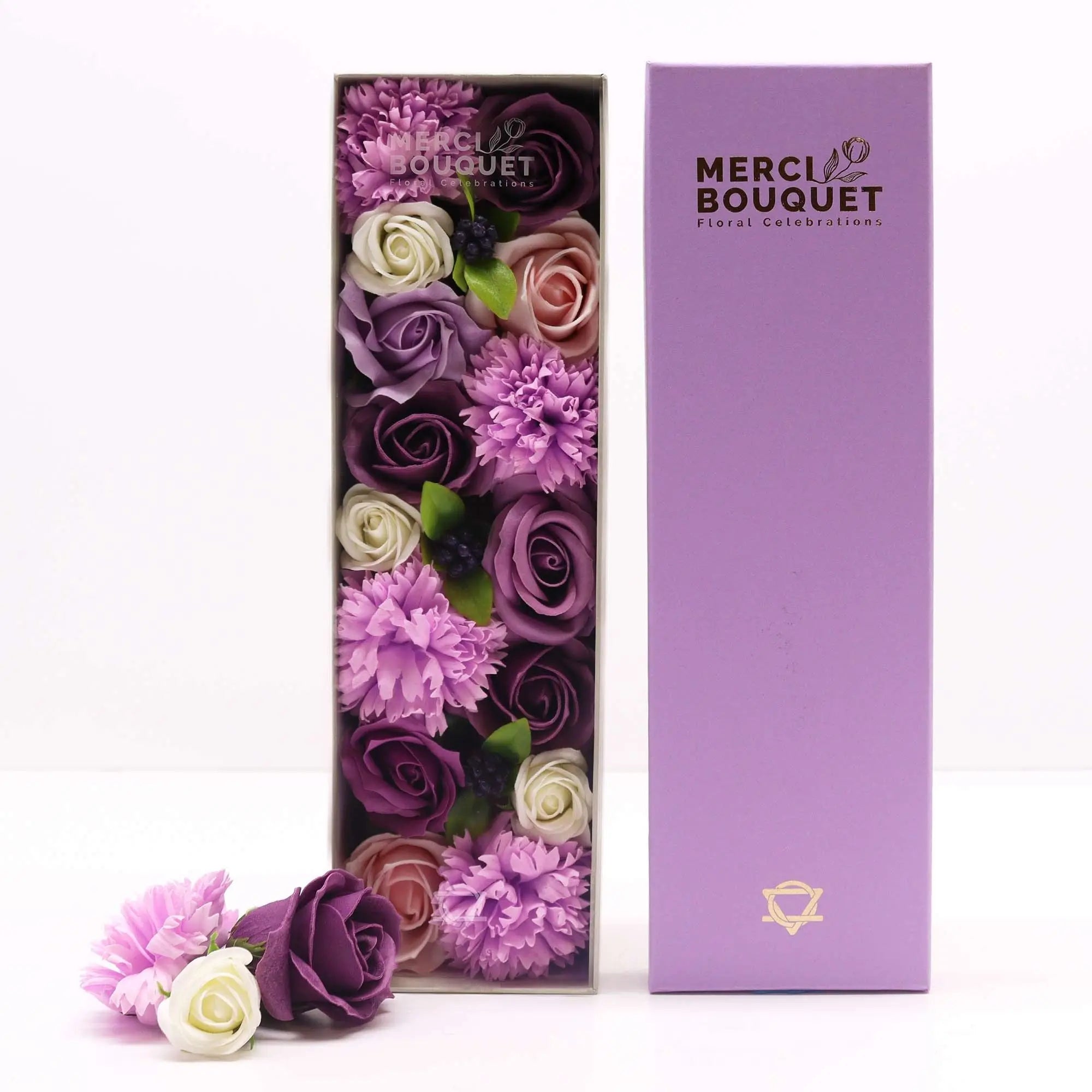 Pamperandpost Long Box -  Lavender Rose & Carnation