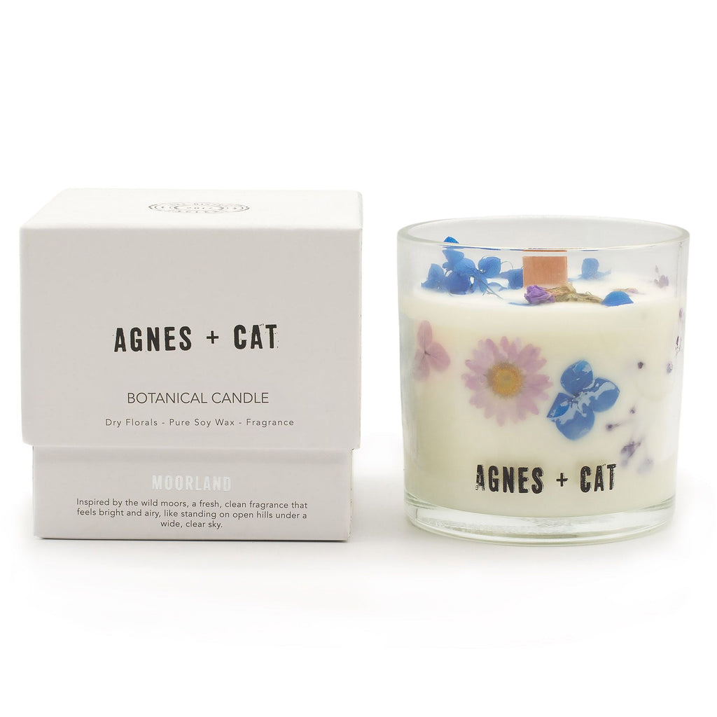  Pamperandpost Agnes + Cat Botanical Soy Wax Candle - Moorland Agnes + Cat Botanical Soy Wax Candles