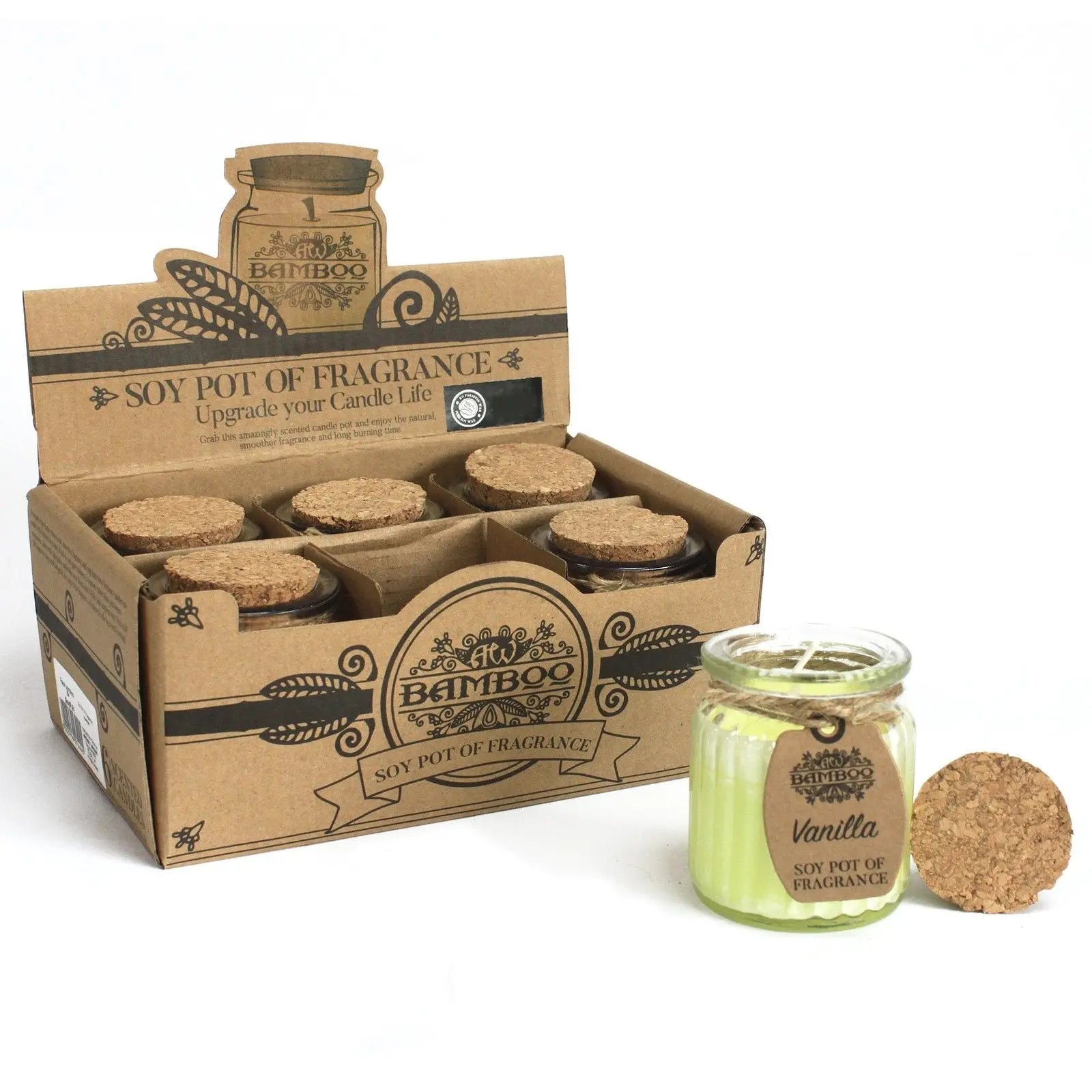 Pamperandpost Vanilla Soy Pot of Fragrance Candles
