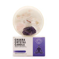  Pamperandpost Chakra Crystal Candles - Third Eye Chakra Chakra Crystal Candles