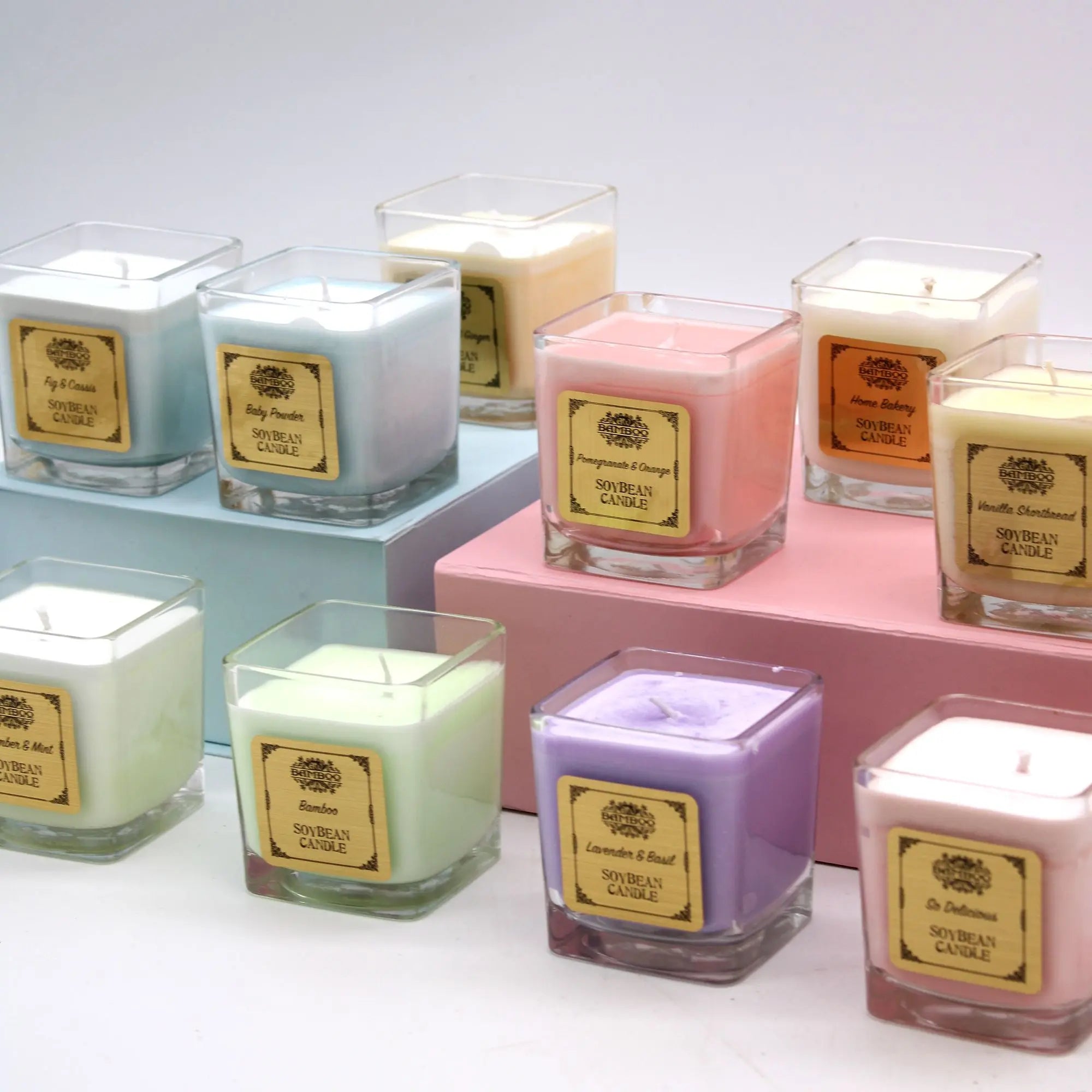  Pamperandpost Soybean Jar Candles - Bamboo Soybean Wax Jar Candles