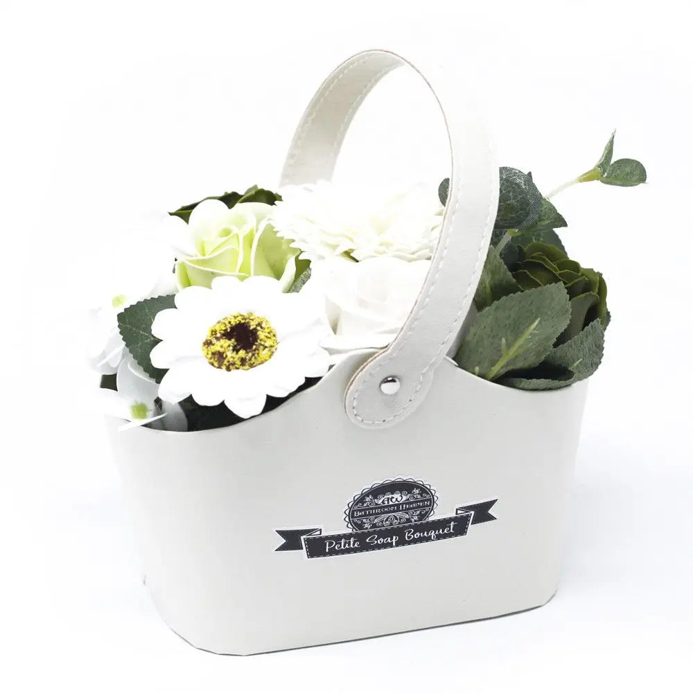  Pamperandpost Bouquet Petite Basket - Pastel Green Petite Soap Flower Bouquets