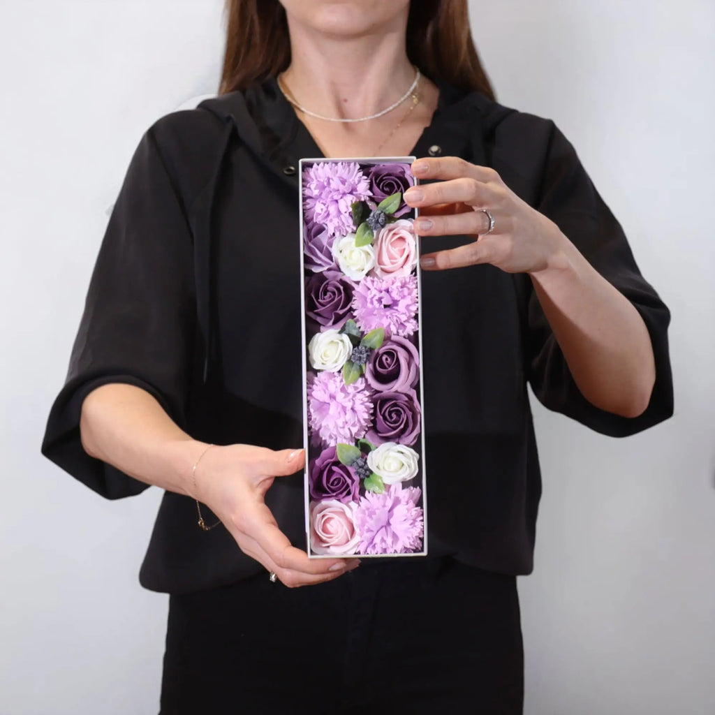 Pamperandpost Long Box -  Lavender Rose & Carnation