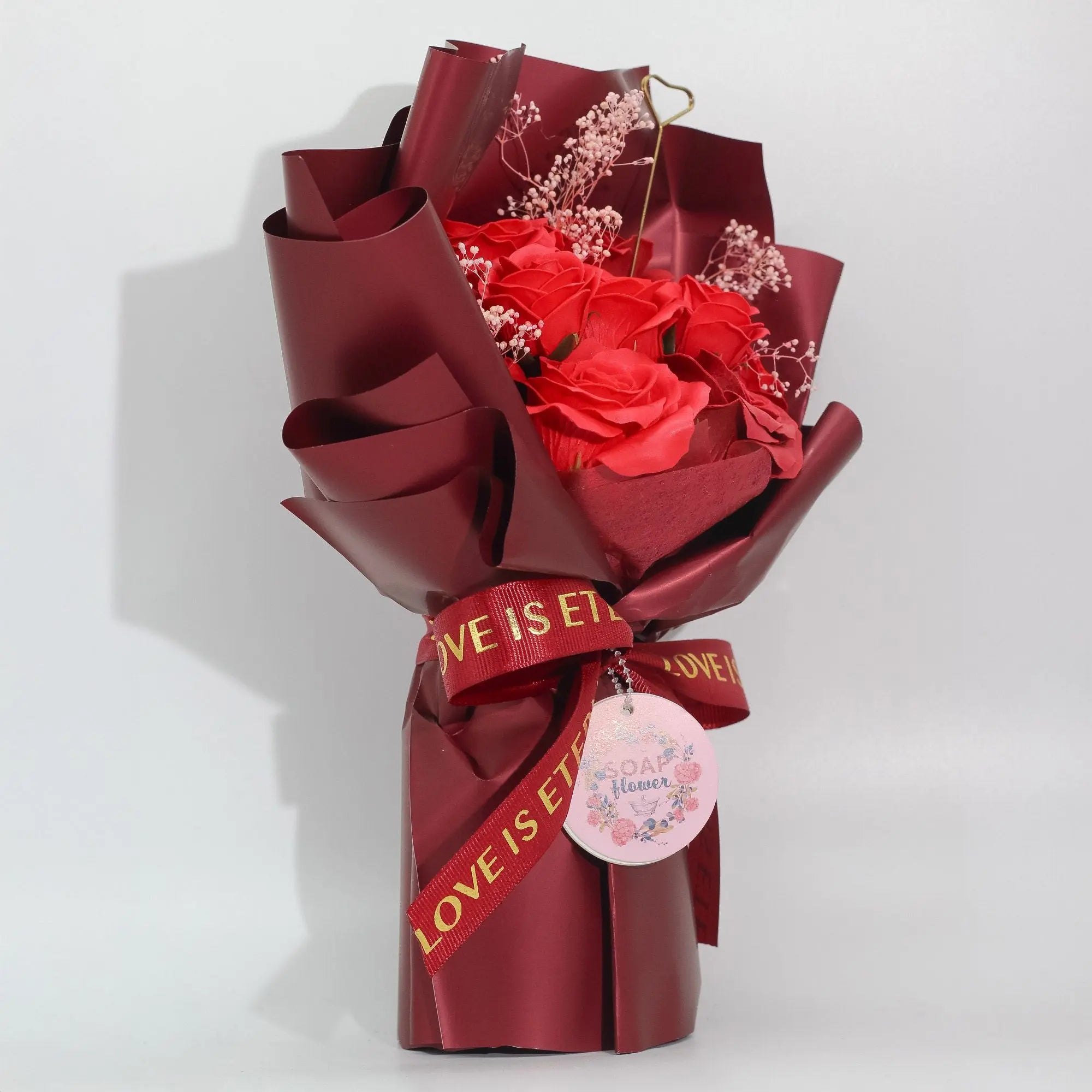 Pamperandpost Large Red Roses Bouquet - Love is Eternal -  Gift Card