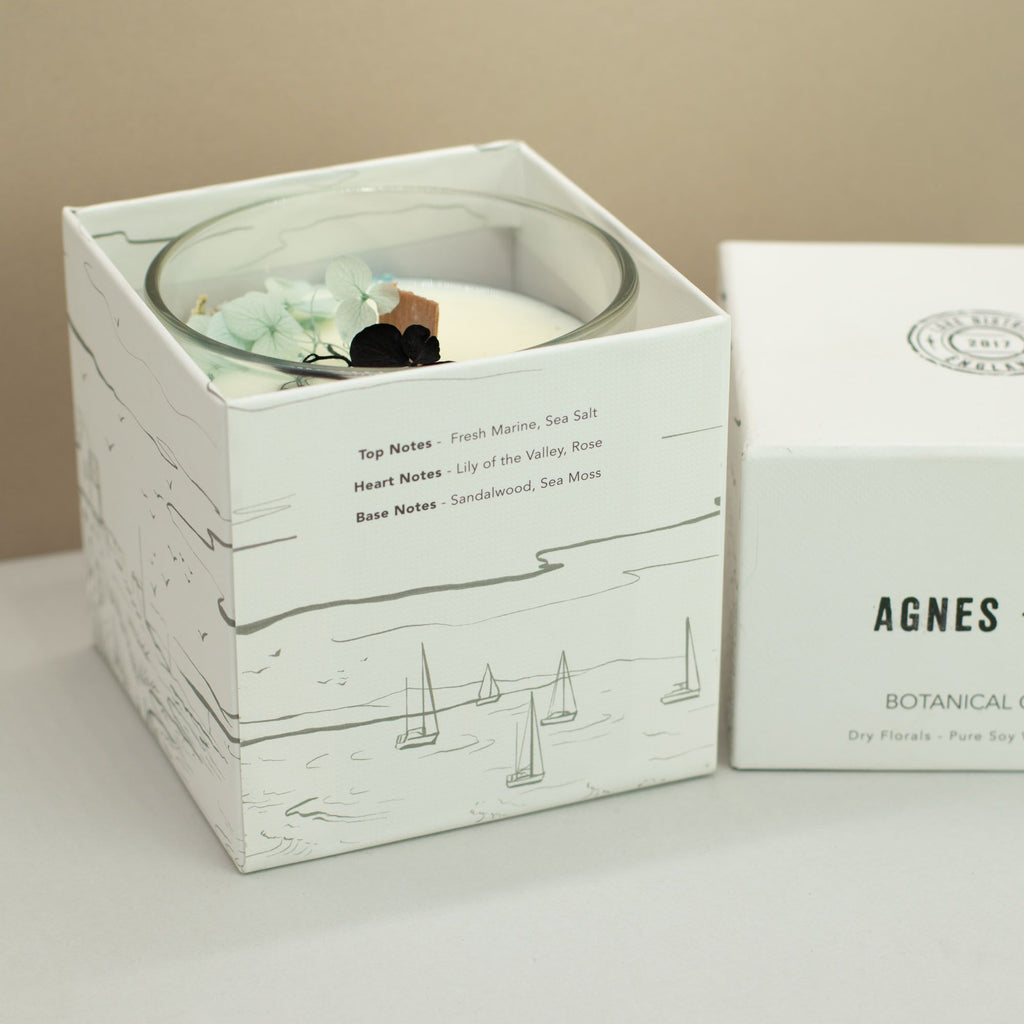  Pamperandpost Agnes + Cat Botanical Soy Wax Candle - Seasalt & Moss Agnes + Cat Botanical Soy Wax Candles