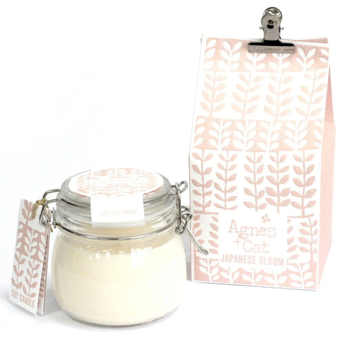 Agnes + Cat Kilner Jar Candle - Japanese Bloom AW Dropship UK
