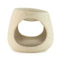  Pamperandpost Ceramic Zen Oil Burner - Round Pebble - Speckled Off-White Ceramic Zen Oil Burners