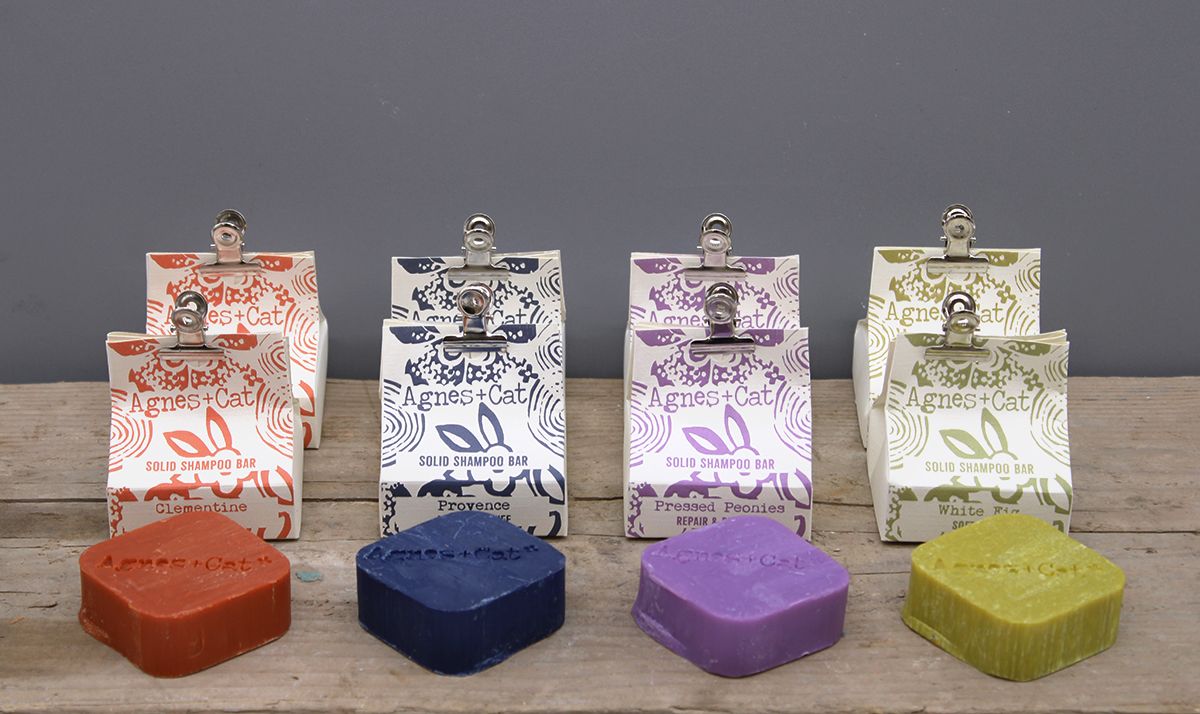  Pamperandpost Agnes + Cat Pressed Peonies Solid Shampoo Agnes + Cat Solid Shampoos