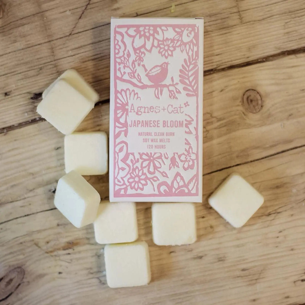 Agnes + Cat Box of 8 Wax Melts - Japanese Bloom AW Dropship UK