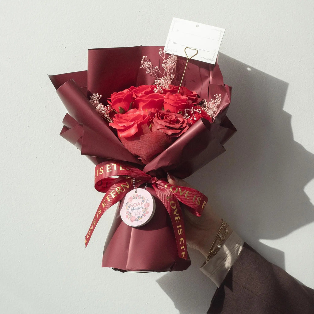Pamperandpost Large Red Roses Bouquet - Love is Eternal -  Gift Card