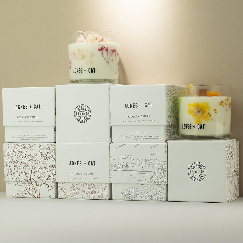  Pamperandpost Agnes + Cat Botanical Soy Wax Candle - Seasalt & Moss Agnes + Cat Botanical Soy Wax Candles