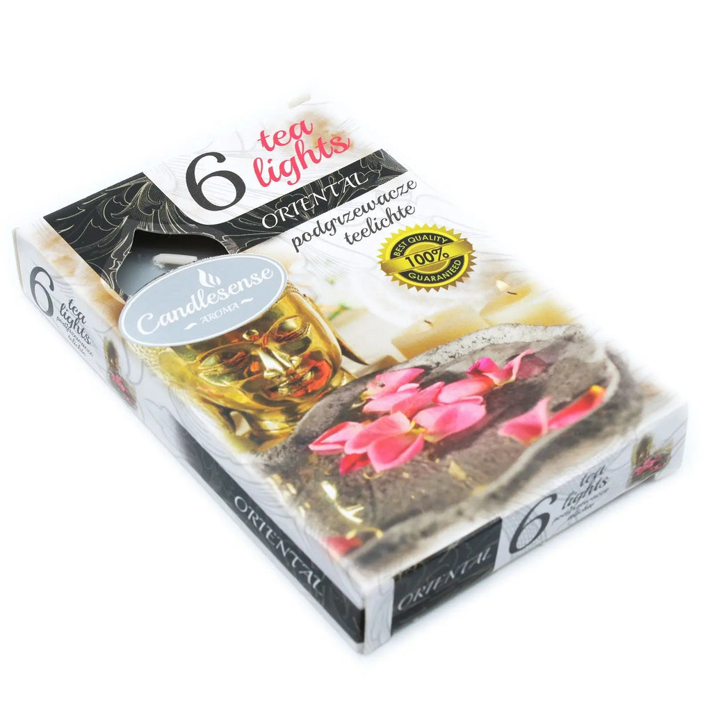 Set of 6 Scented Tealights - Oriental AW Dropship UK