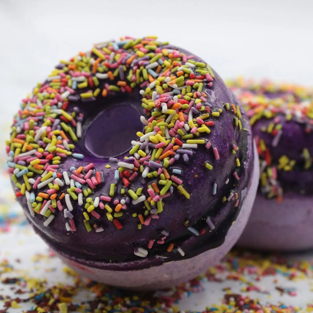  Pamperandpost Blackberry and Almond Bath Donuts Donut Bath Fizzers