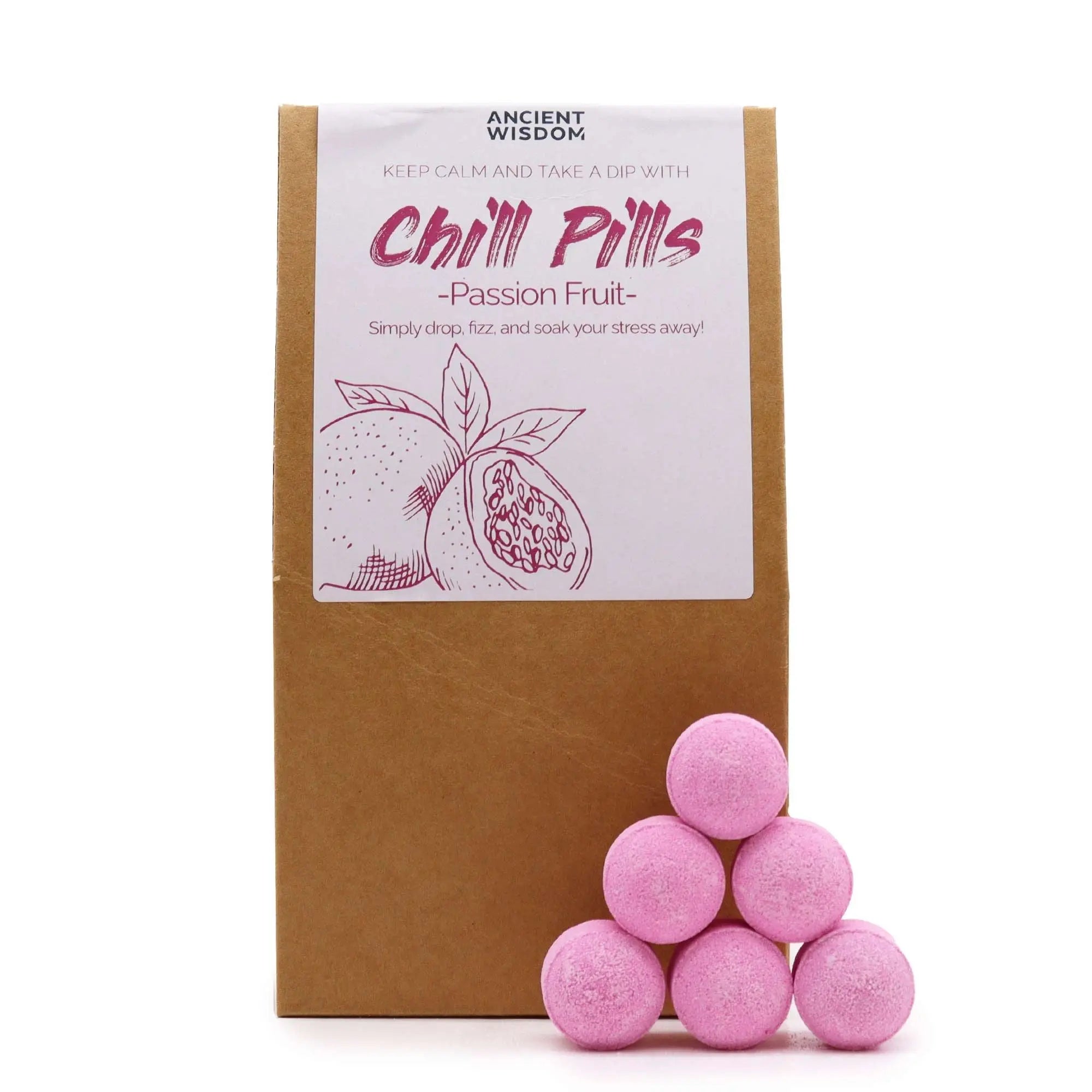  Pamperandpost Chill Pills Gift Pack 350g - Passion Fruit Chill Pill Gift Packs