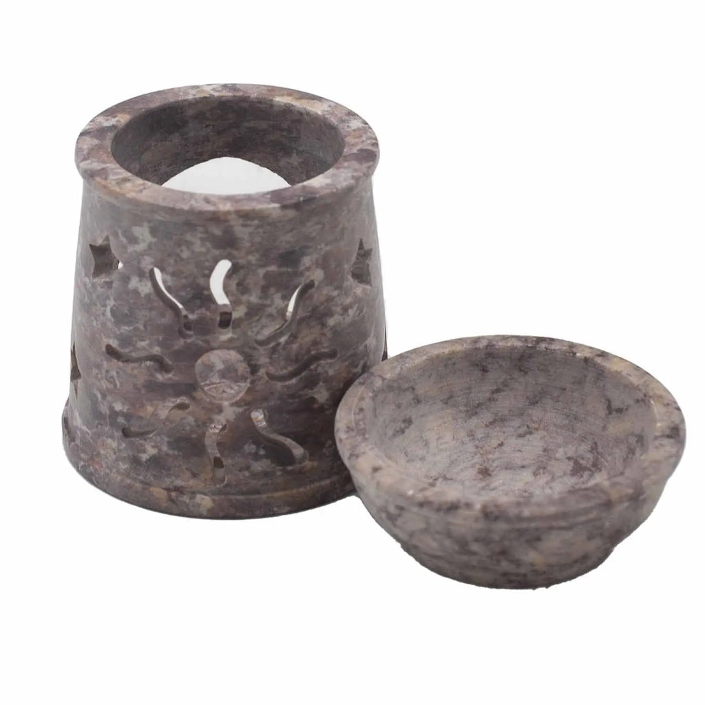  Pamperandpost Soapstone Oil Burner 8cm - Sun & Stars Soapstone Oil Burners