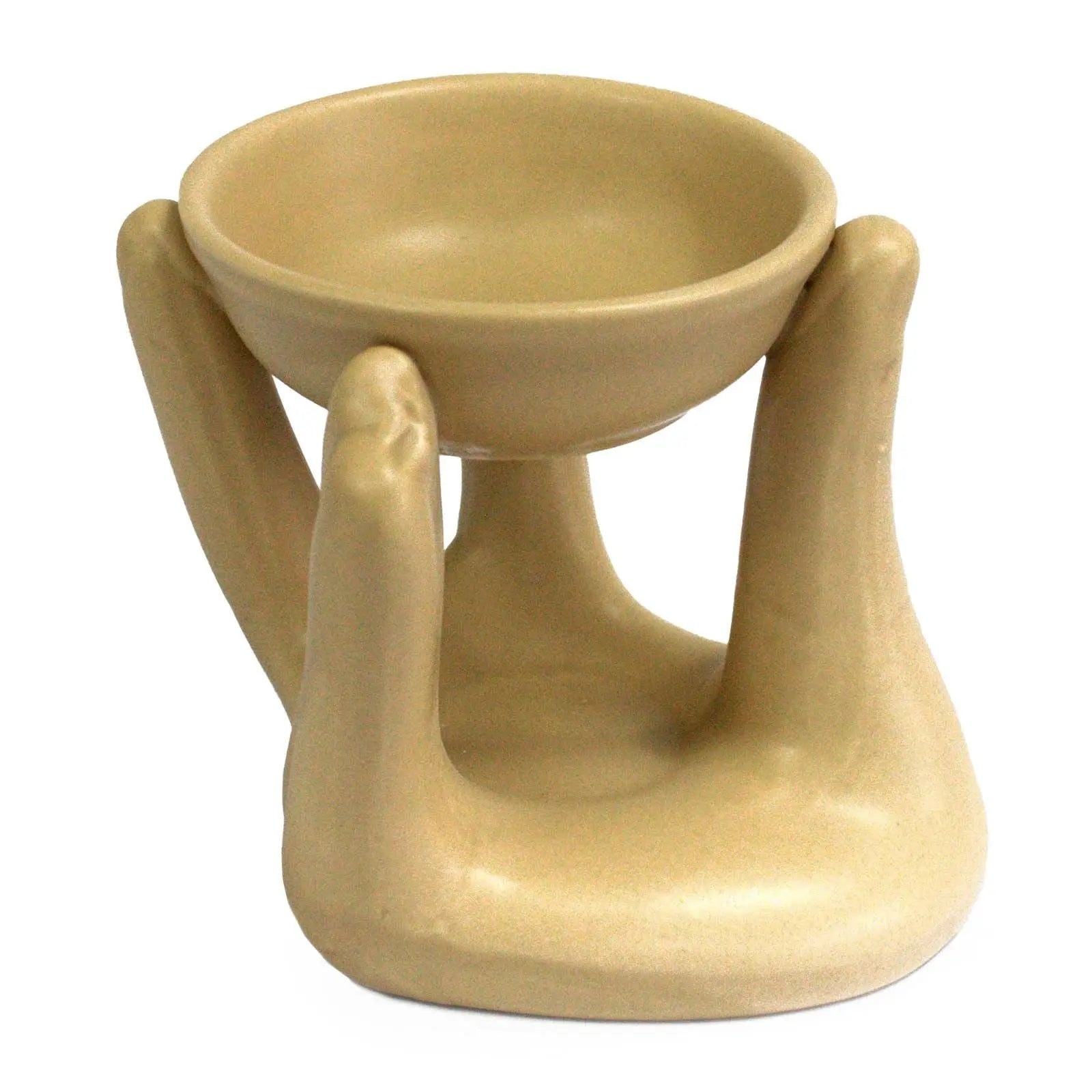 Open Hands Oil Burner - Tan AW Dropship UK