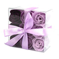  Pamperandpost Set of 9 Soap Flower - Lavender Roses Luxury Soap Flowers