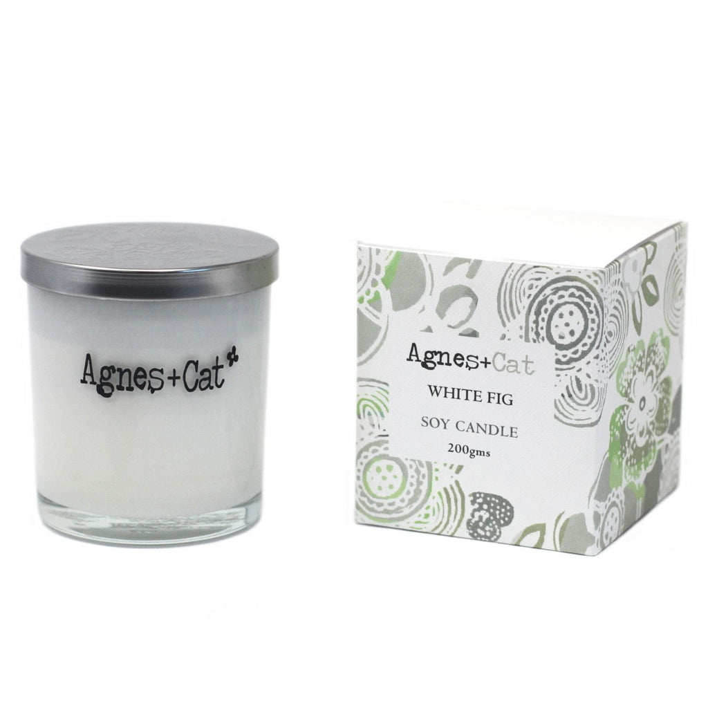  Pamperandpost Agnes + Cat Votive Candle - White Fig Agnes + Cat Soy Wax Votive Candles 200g