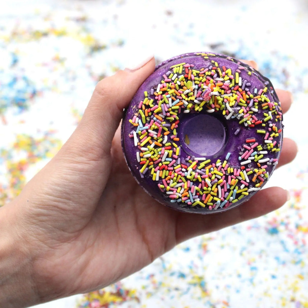  Pamperandpost Blackberry and Almond Bath Donuts Donut Bath Fizzers