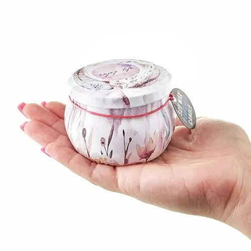  Pamperandpost Art Tin Candle - Assorted Design - Romantic Garden - Tea & Rose Art Tin Candles