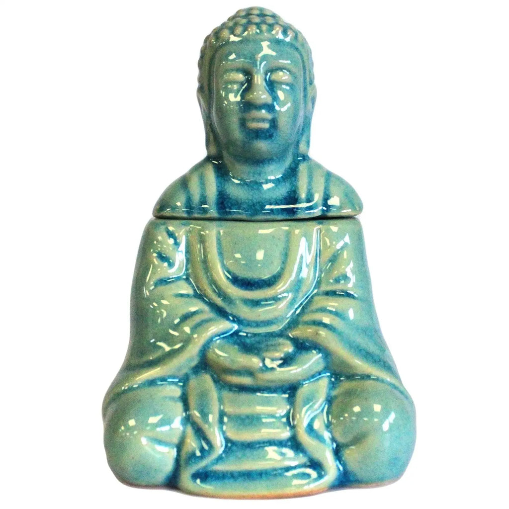  Pamperandpost Sitting Buddha Oil Burner - Blue Classic Buddha Oil Burners