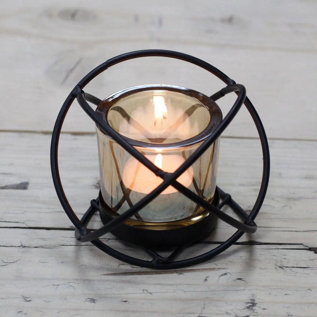  Pamperandpost Centrepiece Iron Votive Candle Holder - 1 Cup Single Ball Centerpiece Iron Votive Candle Holders