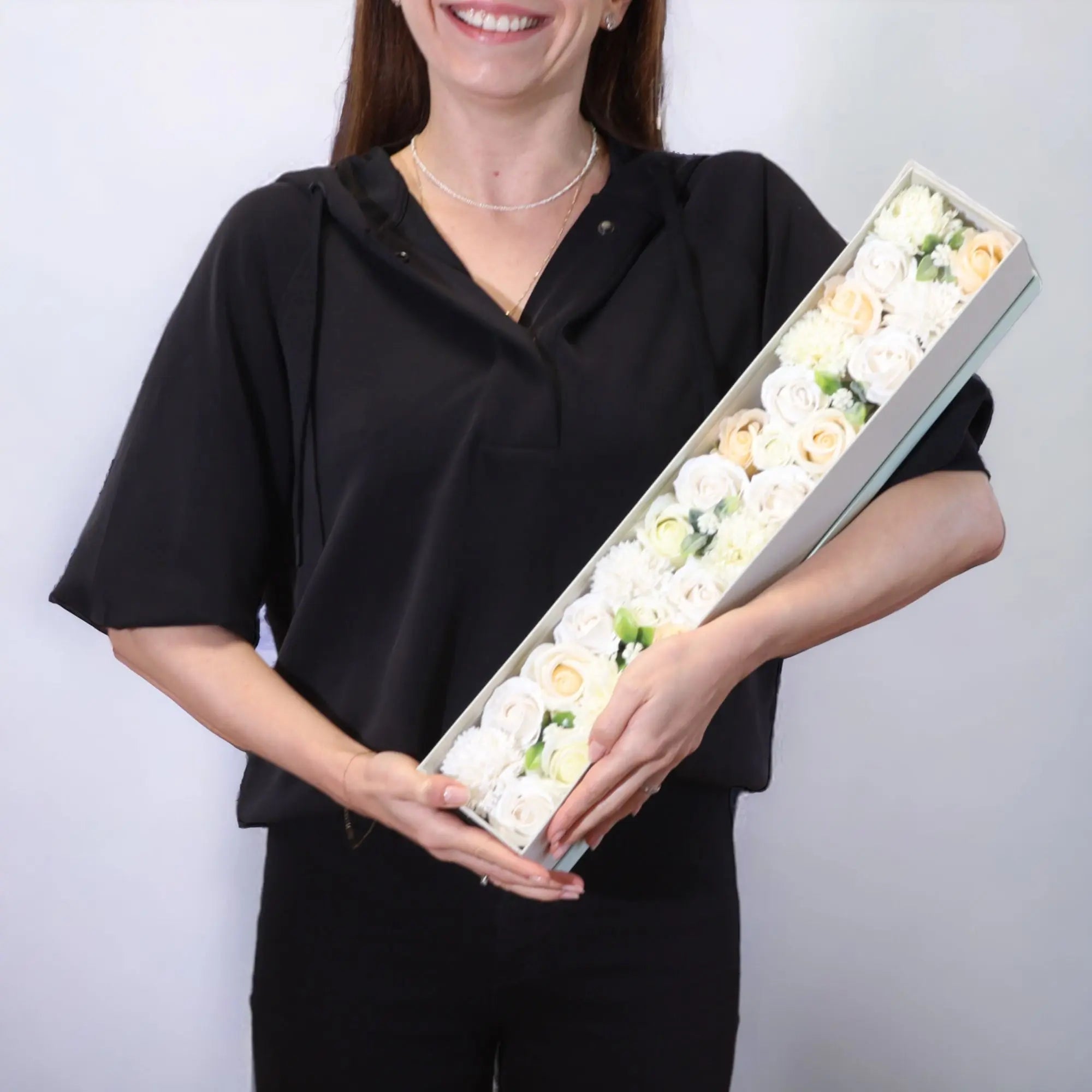 Pamperandpost Extra Long Box - Wedding Blessings - White & Ivory