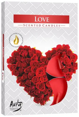  Pamperandpost Set of 6 Scented Tealights - Love Scented Tealights