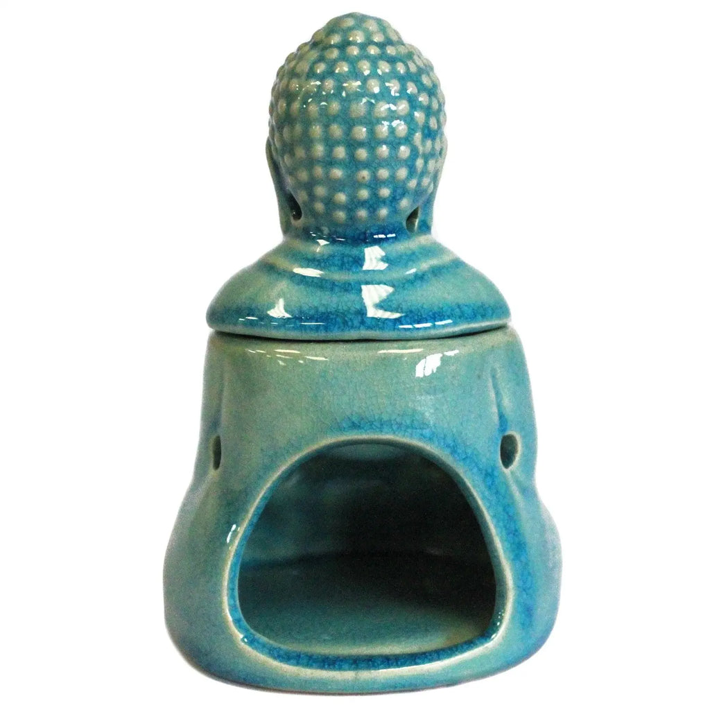  Pamperandpost Sitting Buddha Oil Burner - Blue Classic Buddha Oil Burners