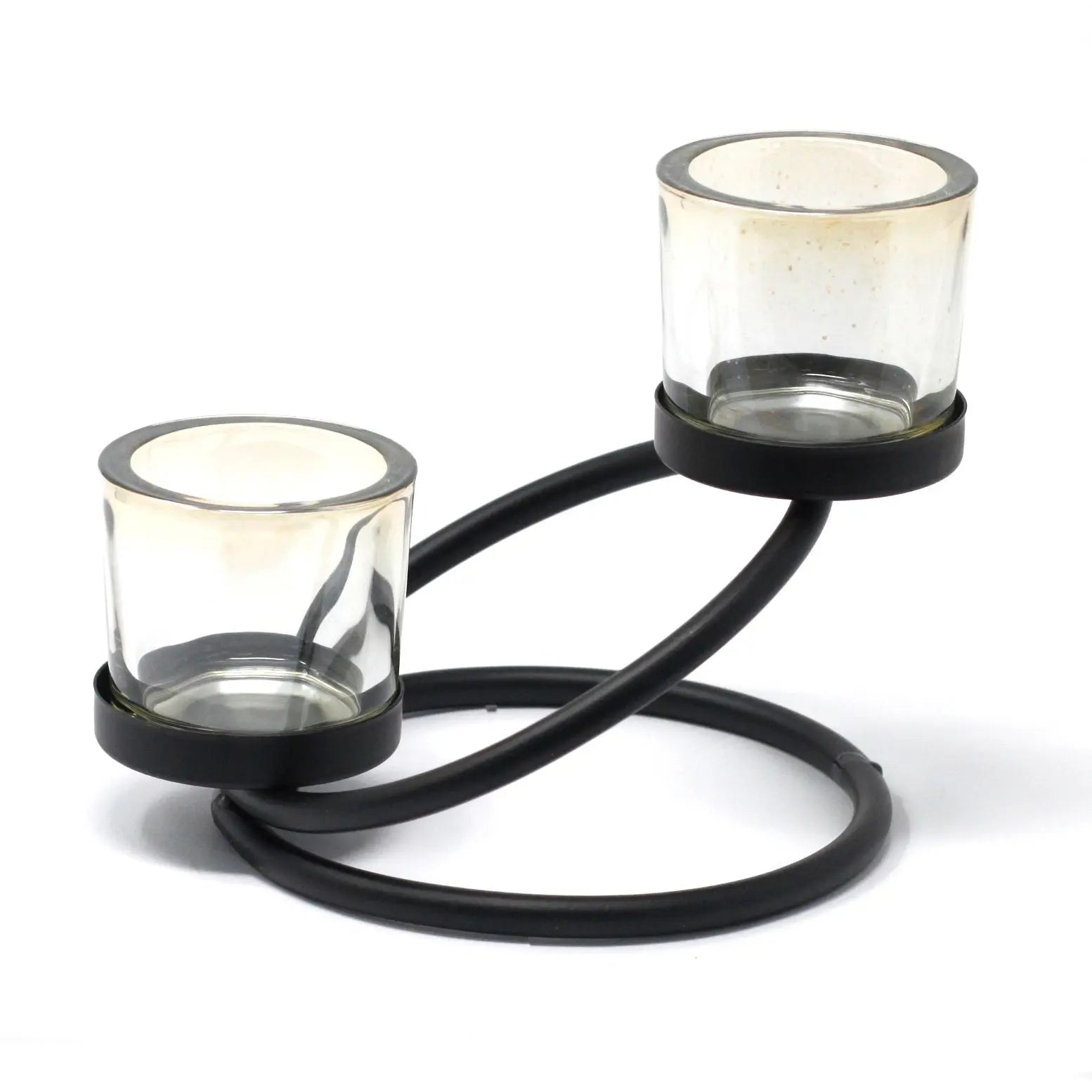  Pamperandpost Centrepiece Iron Votive Candle Holder - 2 Cup Double Step Centerpiece Iron Votive Candle Holders