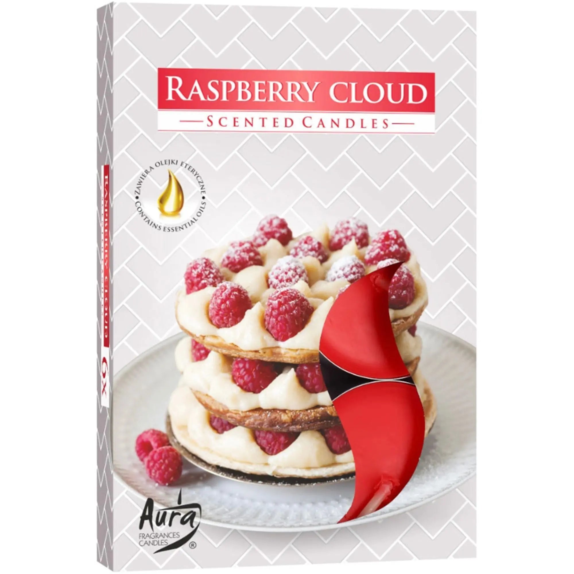  Pamperandpost Set of 6 Scented Tealights - Raspberry Cloud Scented Tealights