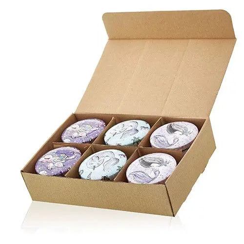  Pamperandpost Art Tin Candle - Assorted Design - Sea life - Rasberry Art Tin Candles