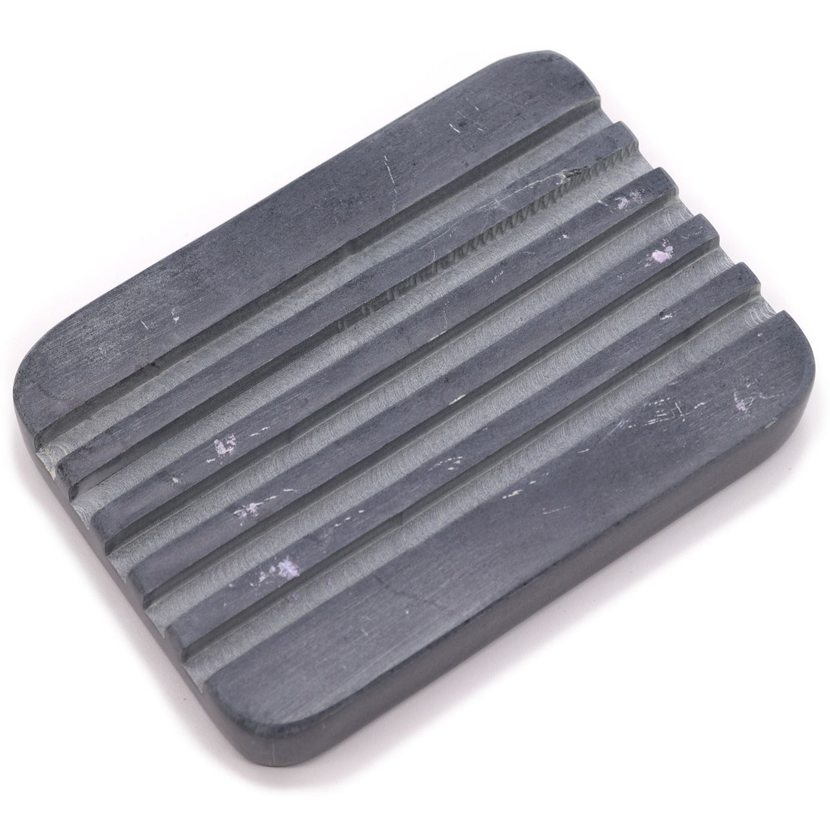  Pamperandpost Grey Soapstone Soap Dish 12x8.5cm - Heavey Ridges Stone Soap Dishes