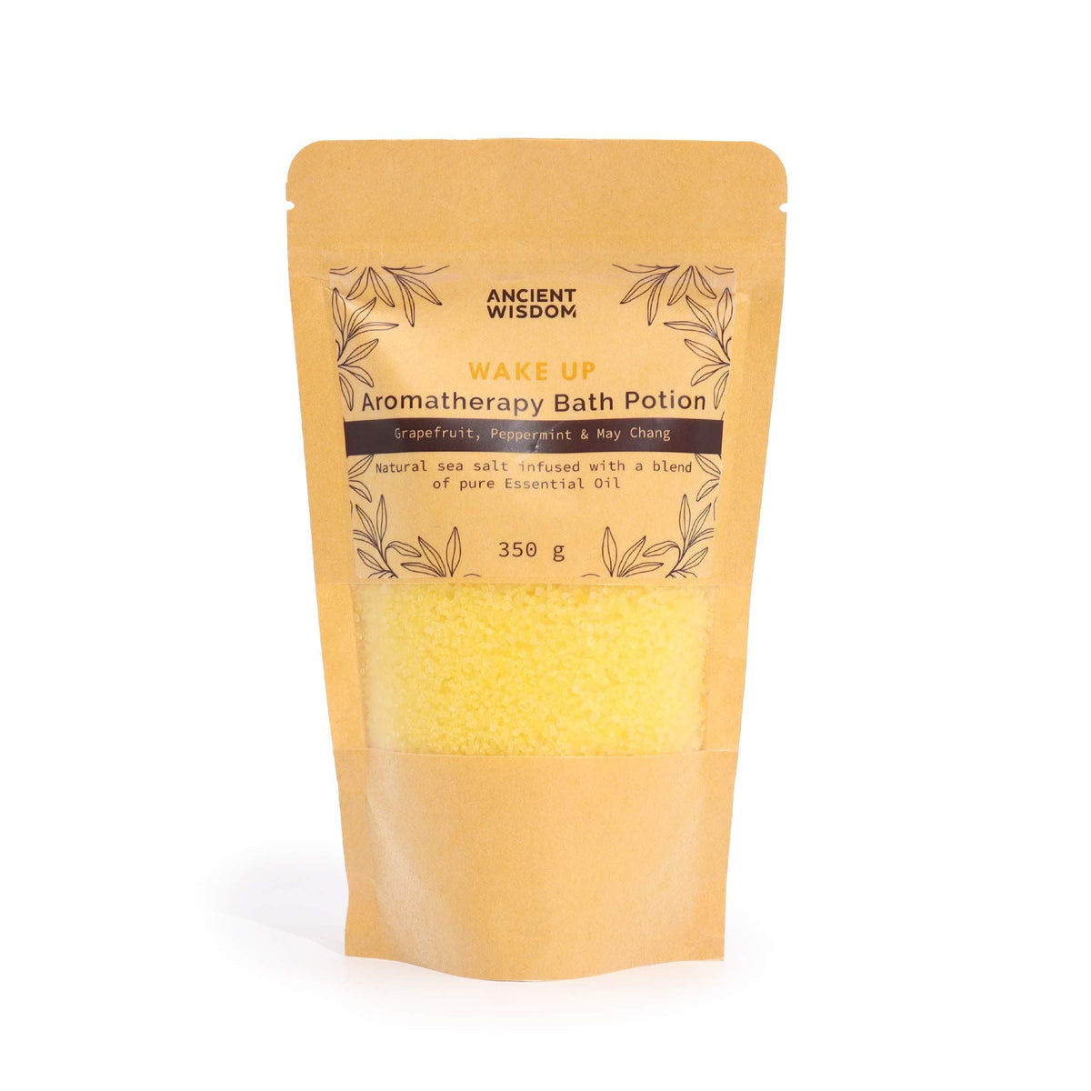  Pamperandpost Aromatherapy Bath Potion in Kraft Bag 350g - Wake Up Aromatherapy Bath Potion 350g
